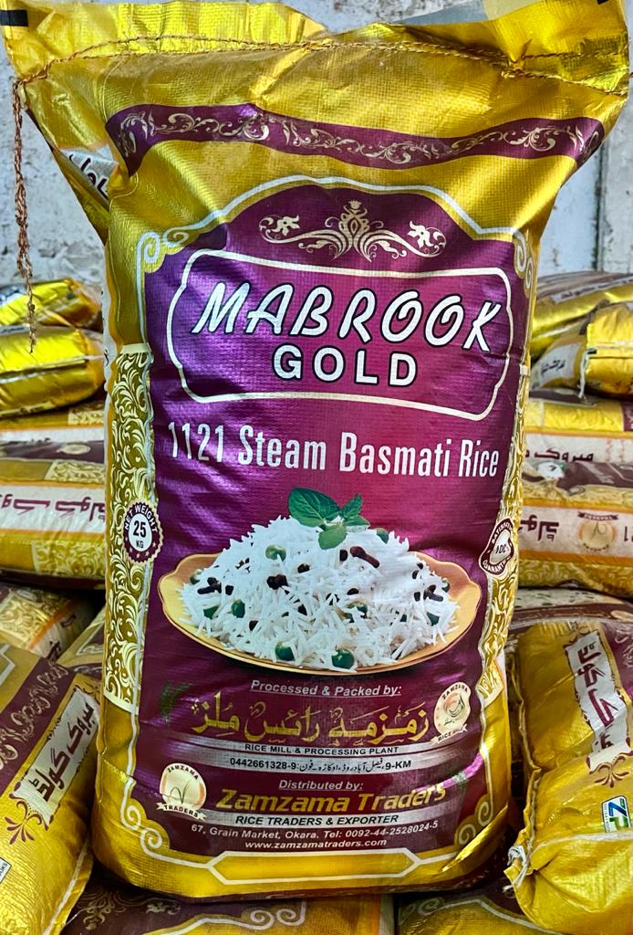Steam Basmati – Mabrook Gold – 25 KG